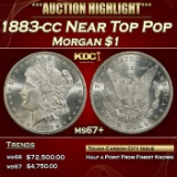 1883-cc Morgan Dollar Near Top Pop $1 ms67+ SEGS