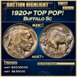 1920-p Buffalo Nickel TOP POP! 5c ms67+ SEGS