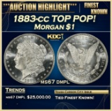 1883-cc Morgan Dollar TOP POP! $1 ms67 dmpl SEGS