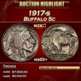 1917-s Buffalo Nickel 5c ms65+ SEGS