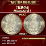 1894-s Morgan Dollar $1 Grades ms65+ SEGS