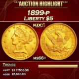 1899-p Gold Liberty Half Eagle $5 ms66+ SEGS