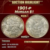 1901-p Morgan Dollar $1 ms62+ USCG
