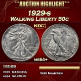 1929-s Walking Liberty Half Dollar 50c ms64+ SEGS