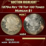 1879-s Rev '78 Top 100 Morgan Dollar Toned $1 ms64 SEGS