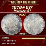 1878-p 8tf Morgan Dollar $1 ms65+ SEGS