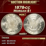 1878-cc Morgan Dollar $1 ms65+ SEGS
