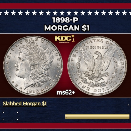 1898-p Morgan Dollar $1 Grades Select Unc