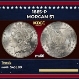 1885-p Morgan Dollar $1 Grades GEM+ Unc