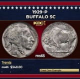 1929-p Buffalo Nickel 5c Grades GEM Unc