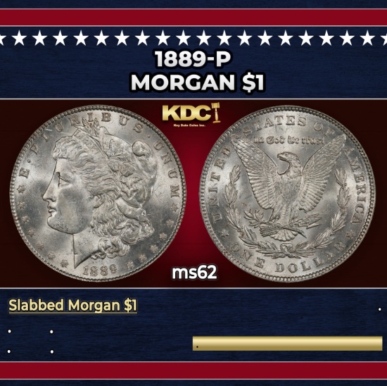 1889-p Morgan Dollar $1 Grades Select Unc