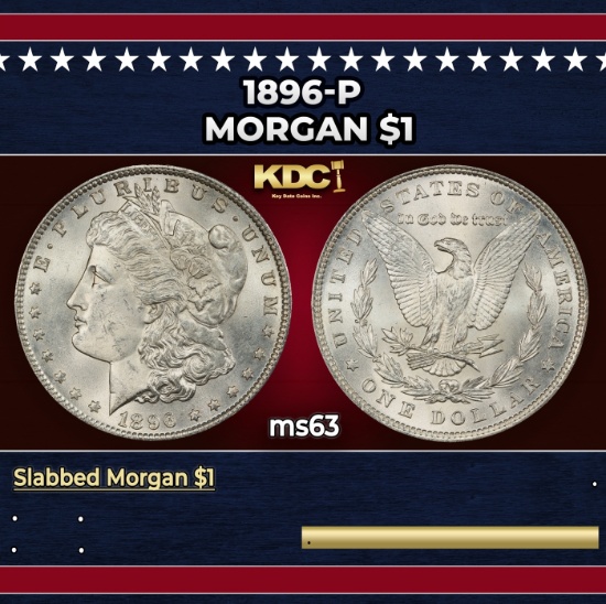1896-p Morgan Dollar $1 Grades Select Unc