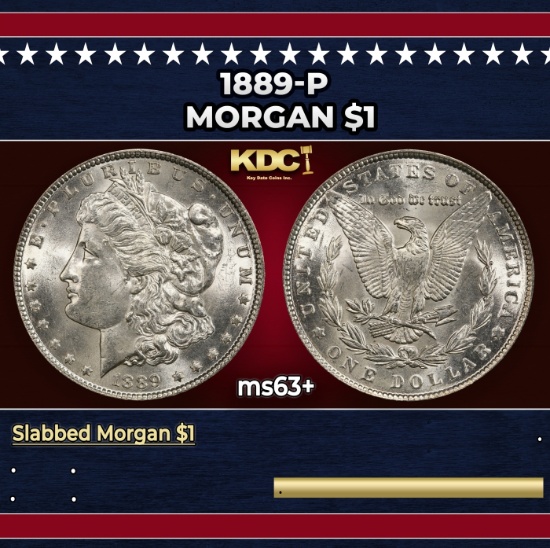 1889-p Morgan Dollar $1 Grades Select+ Unc