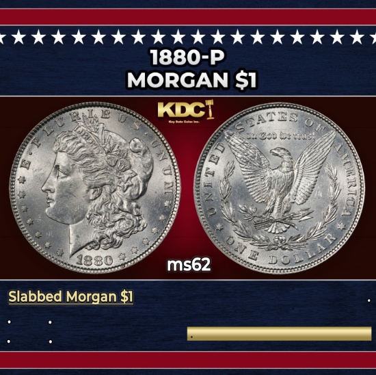 1880-p Morgan Dollar $1 Grades Select Unc