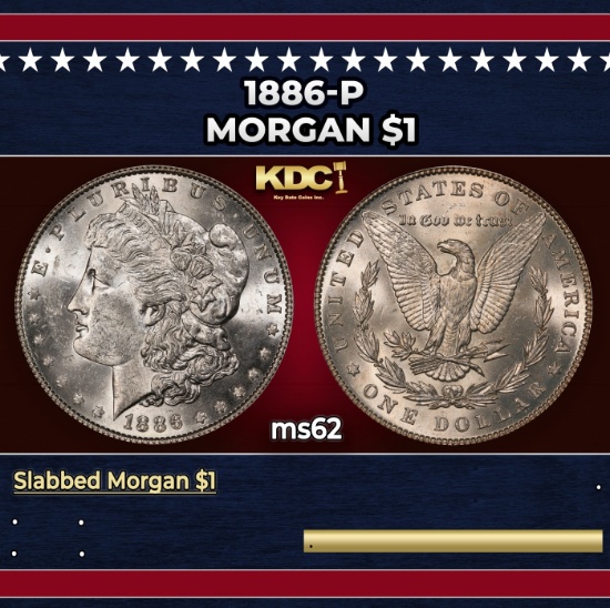1886-p Morgan Dollar $1 Grades Select Unc
