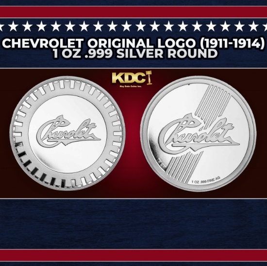 Chevrolet Original Logo (1911-1914) 1 oz .999 Silver Round
