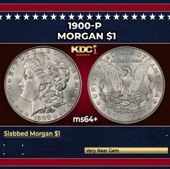 1900-p Morgan Dollar $1 Grades Choice+ Unc