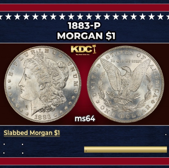 1883-p Morgan Dollar $1 Grades Choice Unc