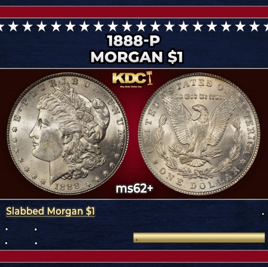 1888-p Morgan Dollar $1 Grades Select Unc