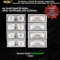 4x Small Sized $5 Notes 1934/1953 Silver Certificates & 1953/1963 $5 US Notes Grades CU