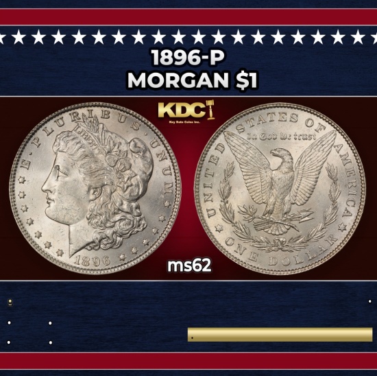 1896-p Morgan Dollar $1 Grades Select Unc