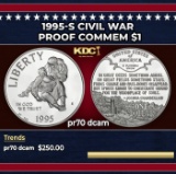 1995-S Civil War Proof Modern Commem Dollar $1 pr70 dcam SEGS