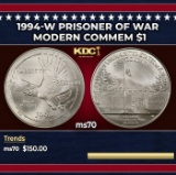 1994-w Prisoner of War Modern Commem Dollar $1 ms70 SEGS