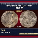 1979-d Susan B. Anthony Dollar Near Top Pop $1 ms67 SEGS