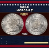 1881-p Morgan Dollar $1 Grades Select Unc