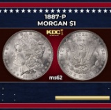 1887-p Morgan Dollar $1 Grades Select Unc