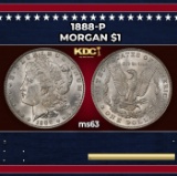 1888-p Morgan Dollar $1 Grades Select Unc