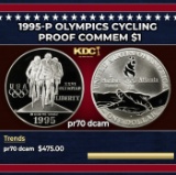 1995-p Olympics Cycling Proof Modern Commem Dollar $1 pr70 dcam SEGS