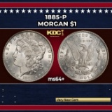 1885-p Morgan Dollar $1 Grades Choice+ Unc