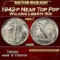 1942-p Walking Liberty Half Dollar Near Top Pop 50c ms68 SEGS