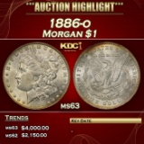 1886-o Morgan Dollar $1 ms63 USCG