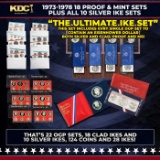 THE ULTIMATE IKE DOLLAR SET 1971-1978 All 32 Proof, Silver, & Mint Sets That Include an Ike Dollar I
