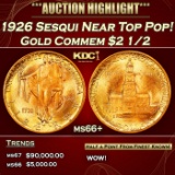 1926 Sesqui Gold Commem Near Top Pop! $2 1/2 ms66+ SEGS