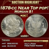 1878-cc Morgan Dollar Near Top pop! $1 Grades ms66+