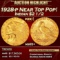 1928-p Gold Indian Quarter Eagle Near Top Pop! $2 1/2 ms65+ SEGS