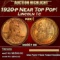 1920-p Lincoln Cent Near Top Pop! 1c ms66+ rd SEGS