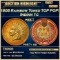 1908 Proof Indian Cent Rainbow Toned TOP POP! 1c pr67+ rb SEGS