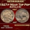 1927-p Buffalo Nickel Near Top Pop 5c ms67 SEGS