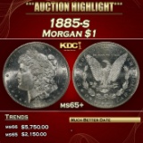 1885-s Morgan Dollar $1 ms65+ SEGS