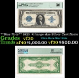 **Star Note** 1923  $1 large size Silver Certificate vf30