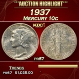1937 Proof Mercury Dime 10c pr67 SEGS