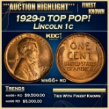 1929-d Lincoln Cent TOP POP! 1c ms66+ rd SEGS