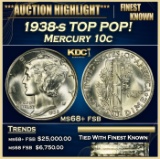 1938-s Mercury Dime TOP POP! 10c ms68+ fsb SEGS