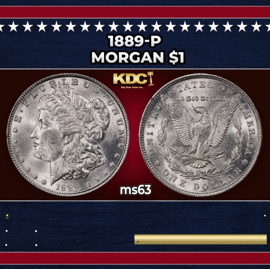 1889-p Morgan Dollar $1 Grades Select Unc