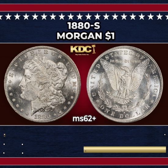 1880-s Morgan Dollar $1 Grades Select Unc
