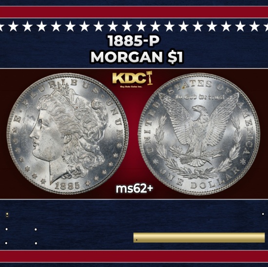 1885-p Morgan Dollar $1 Grades Select Unc